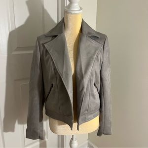 Philosophy Grey Suede Blazer